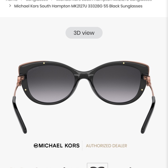 ✨ Brand New Michael Kors South Hampton
MK2127U 33328G 55 Sunglasses 🕶️ ✨ - Picture 5 of 15